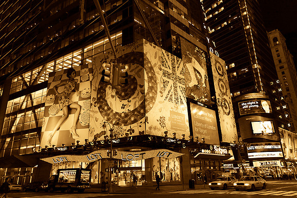 Manhattan at night