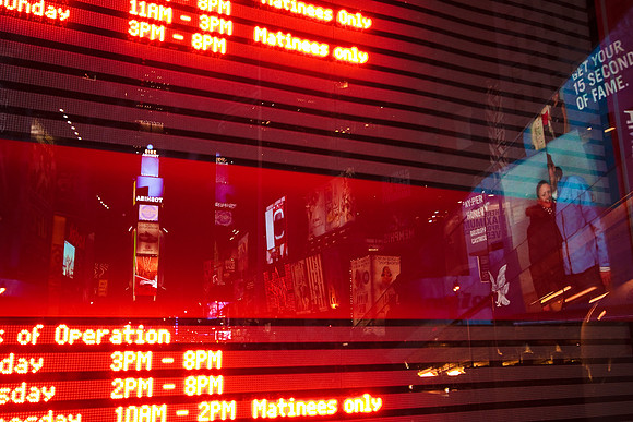 Reflections of Times Square